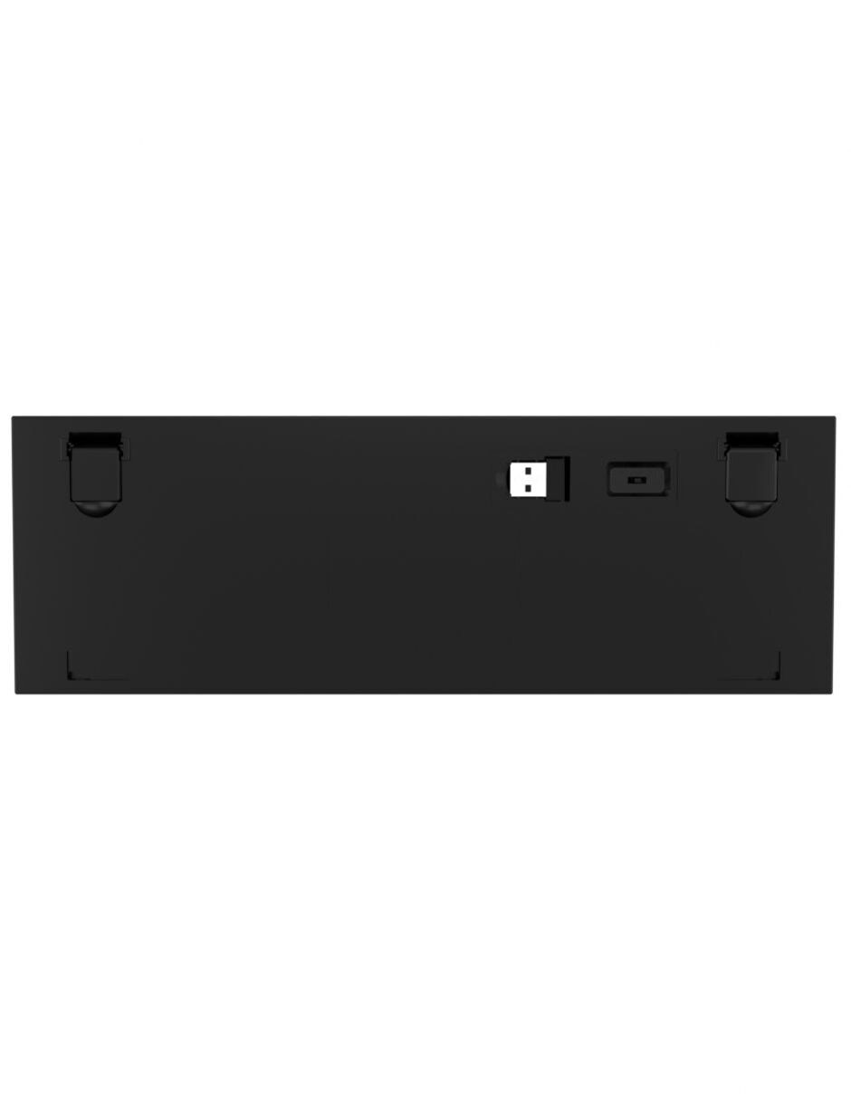 Teclado gamer alámbrico e inalámbrico QWERTY latino américa con interruptor Lineal (Red, Black) Fizz Pro K616 RGB 5