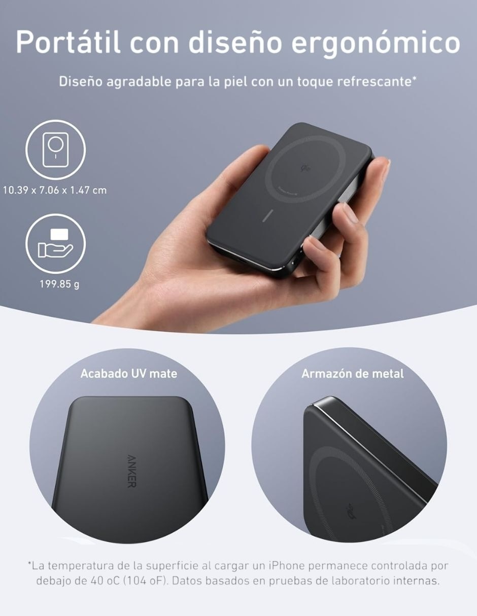 Batería portátil anker 10000 mah a1664h11