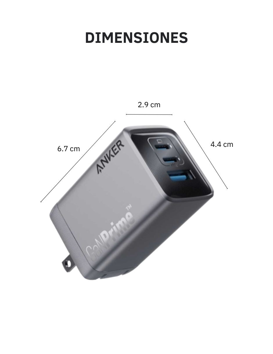 Cargador pared A2688141 USB tipo A + USB tipo C 100 W