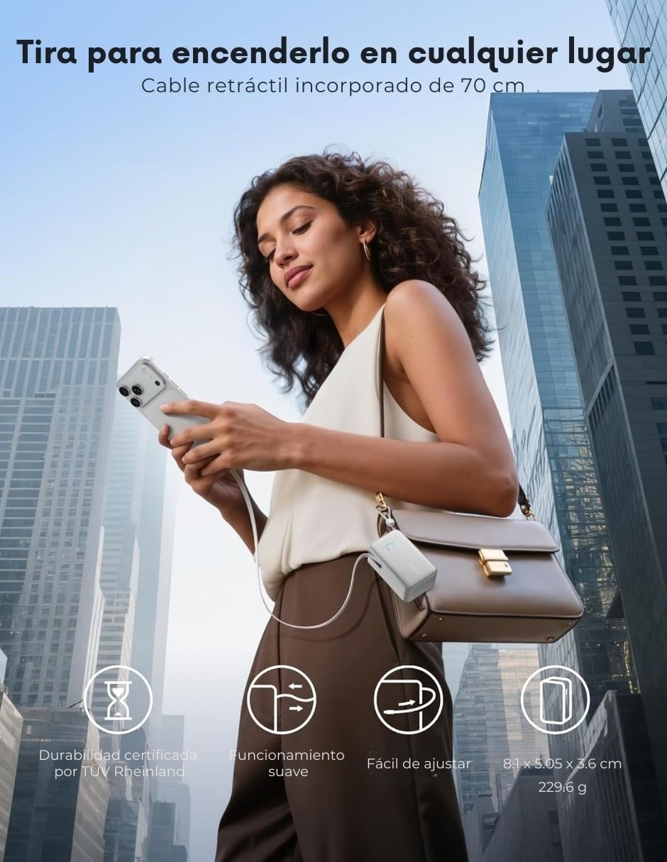 Batería portátil anker 10000 mah a1638h11