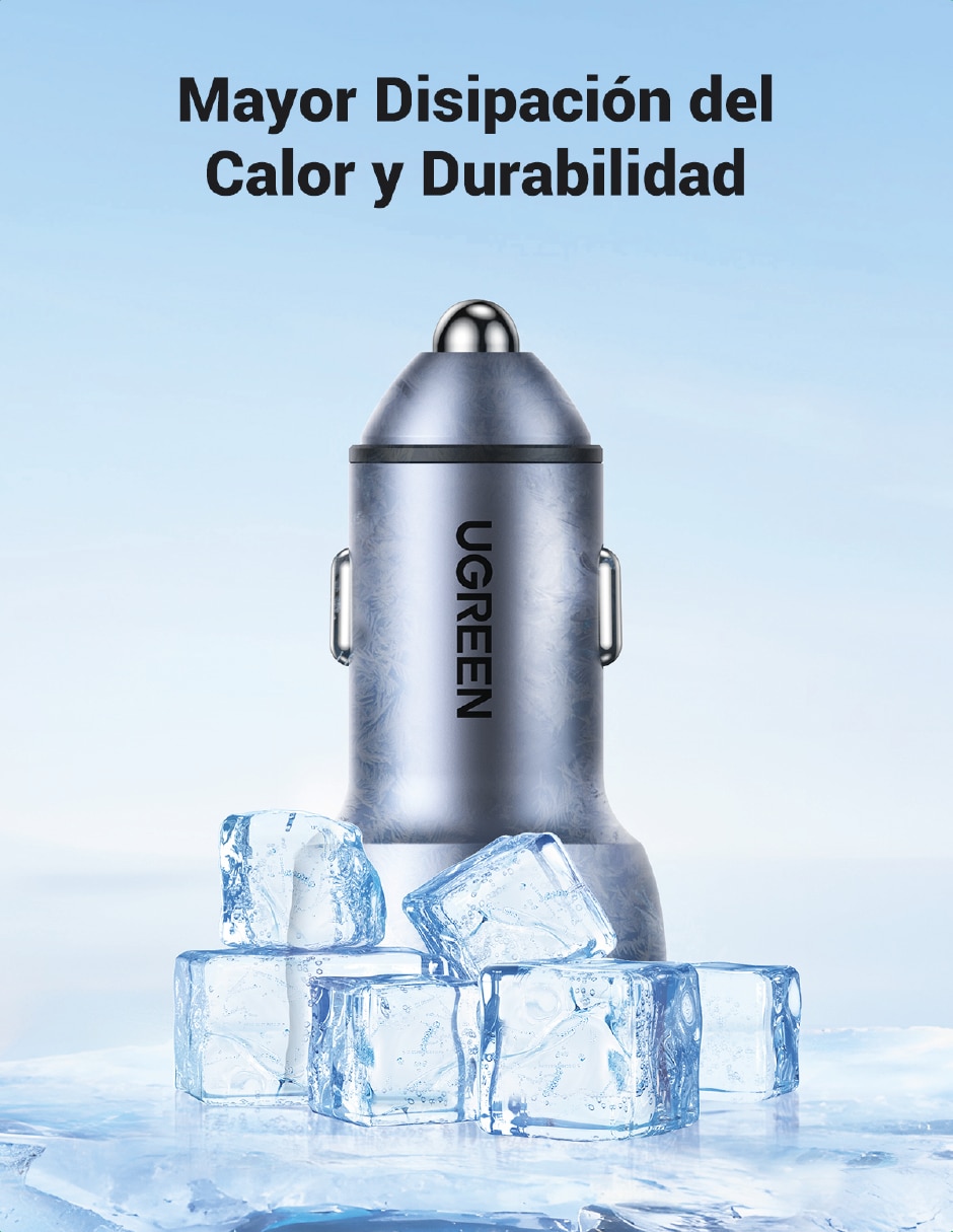 Cargador auto Ugreen 70594 USB tipo C 30 W