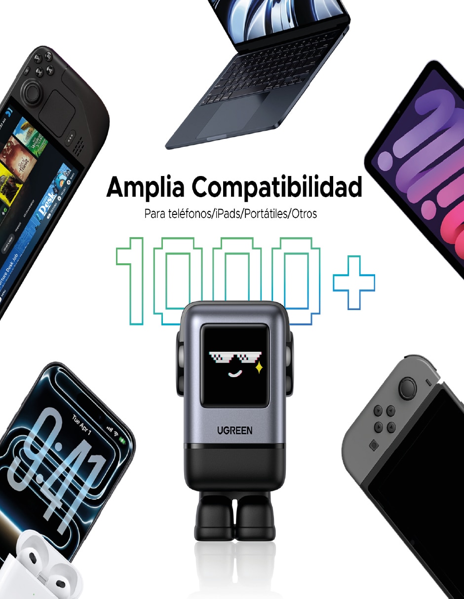 Cargador pared 45514B USB tipo A + USB tipo C 100 W