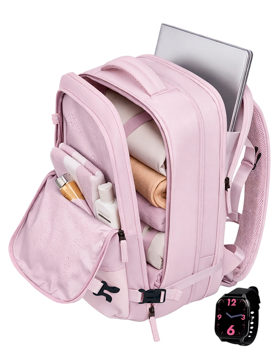 Mochila con portalaptop impermeable para mujer