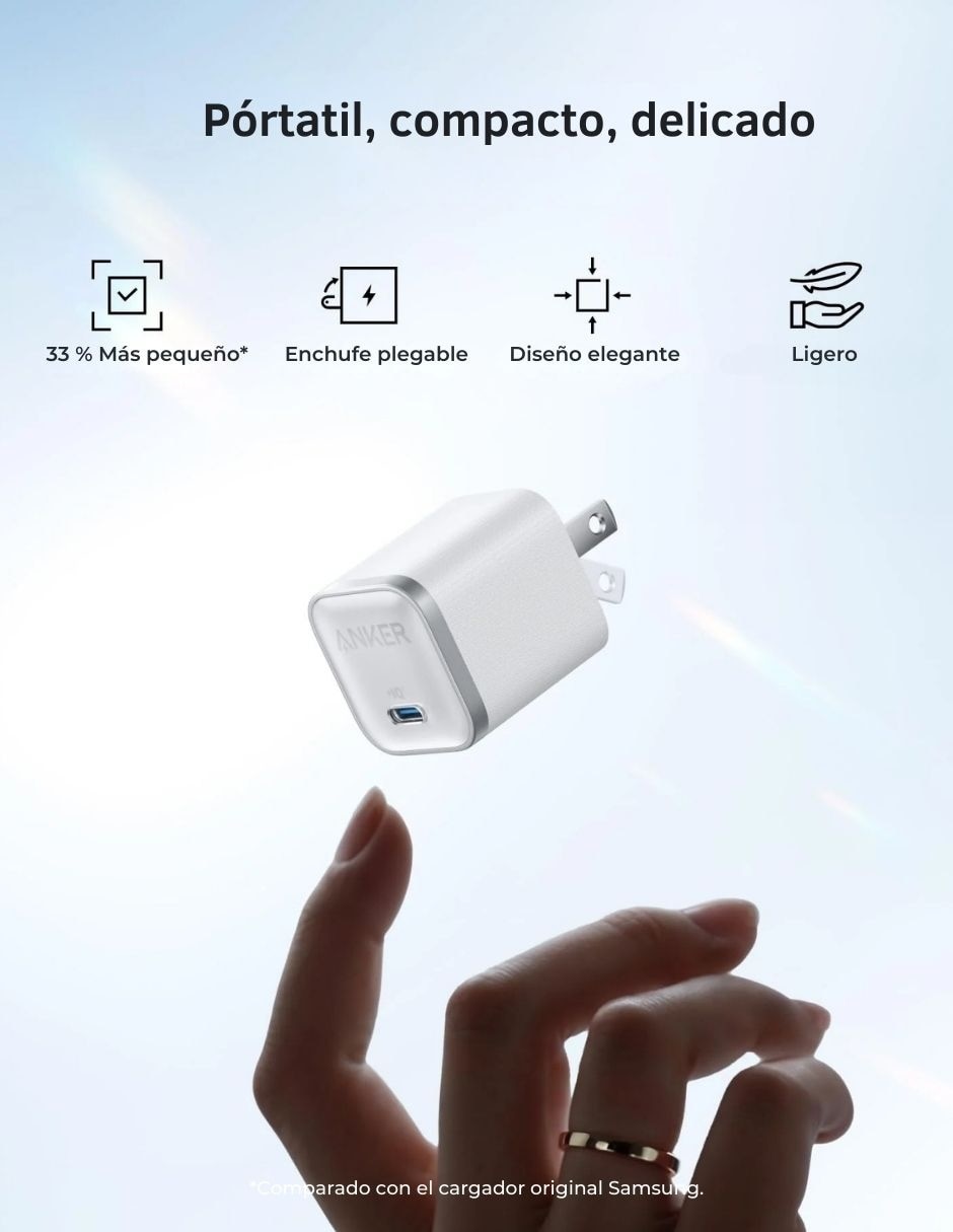 Cargador pared A2692J21 USB tipo C 45 W 3