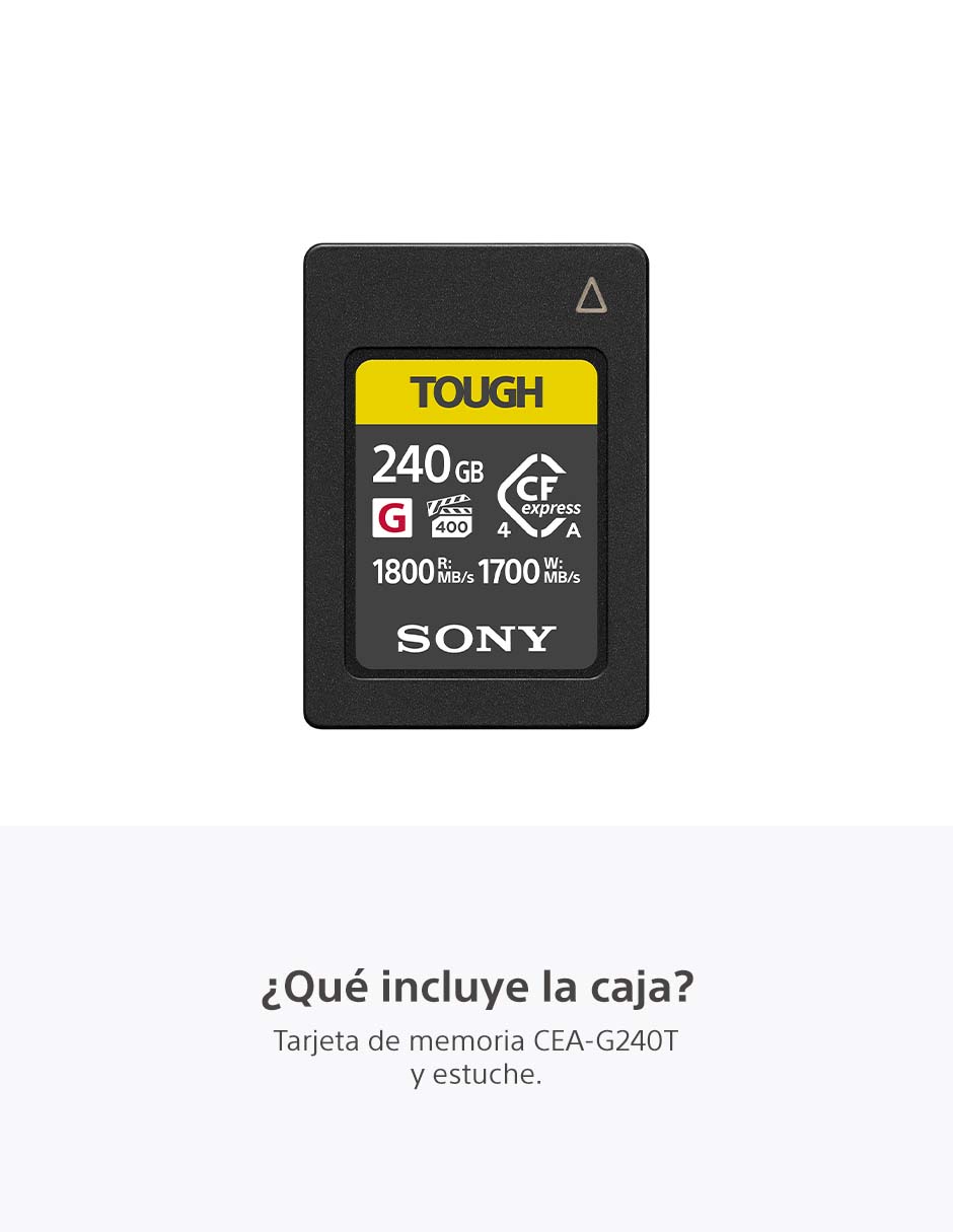 Memoria CFexpress capacidad 240 GB 7