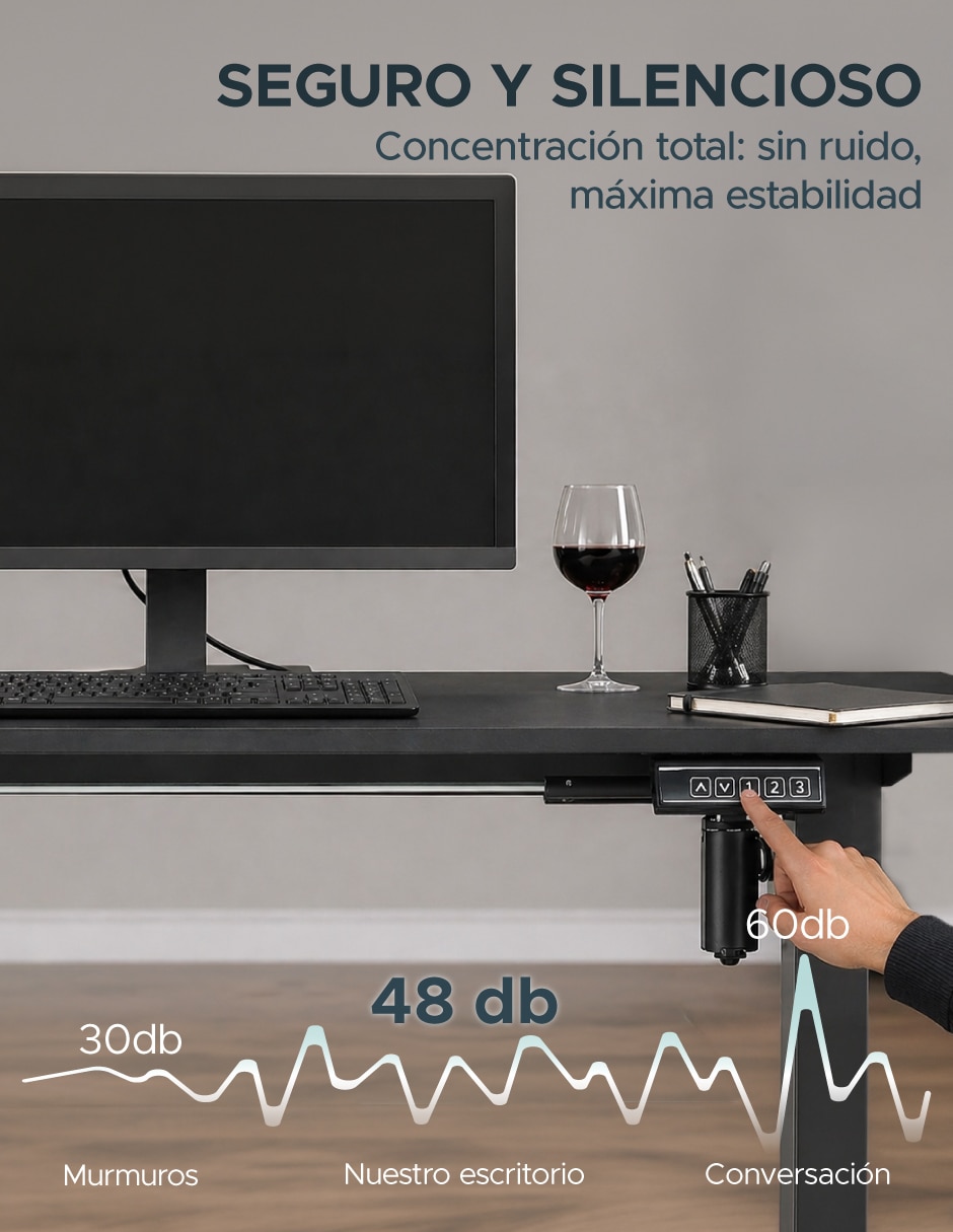 Escritorio eléctrico elevable 8