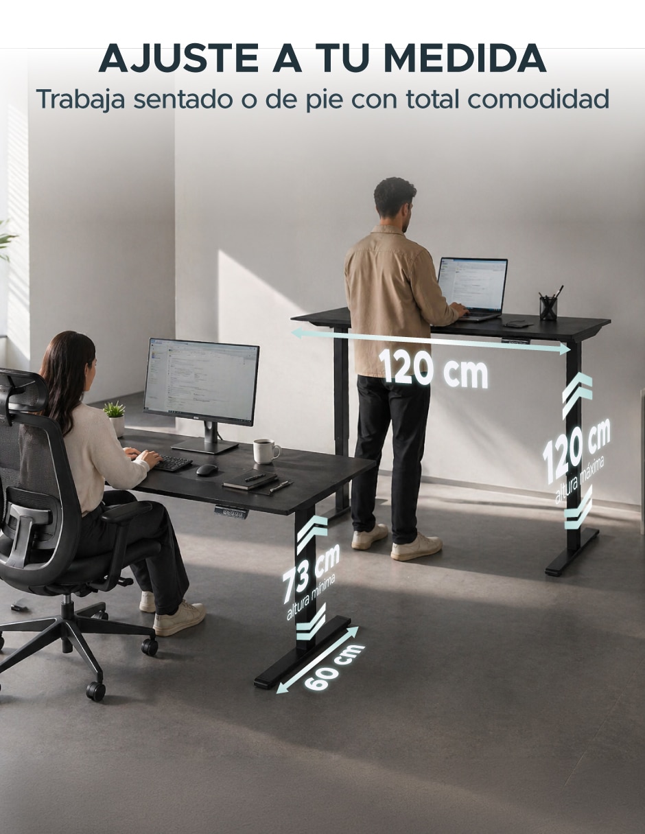 Escritorio eléctrico elevable 10