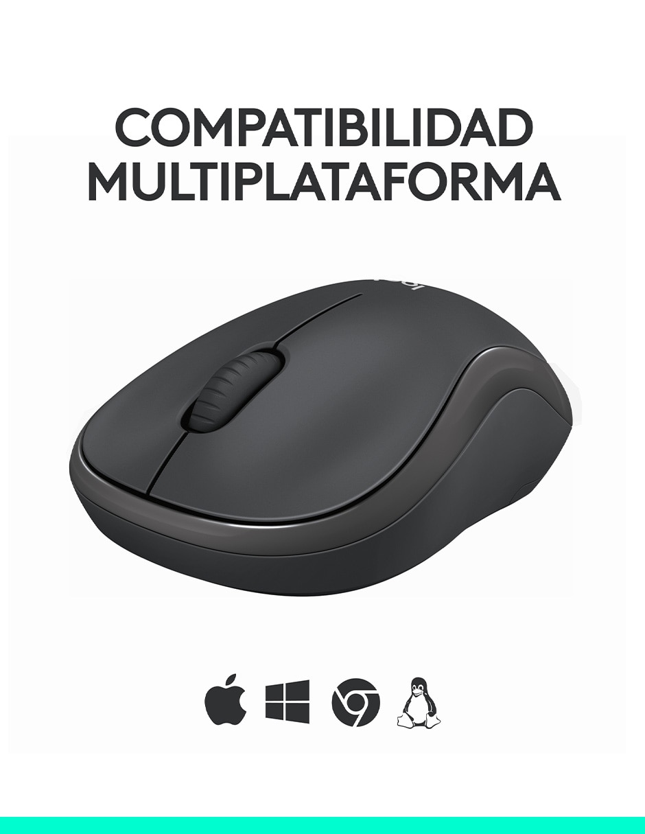 Mouse inalámbrica m240 6