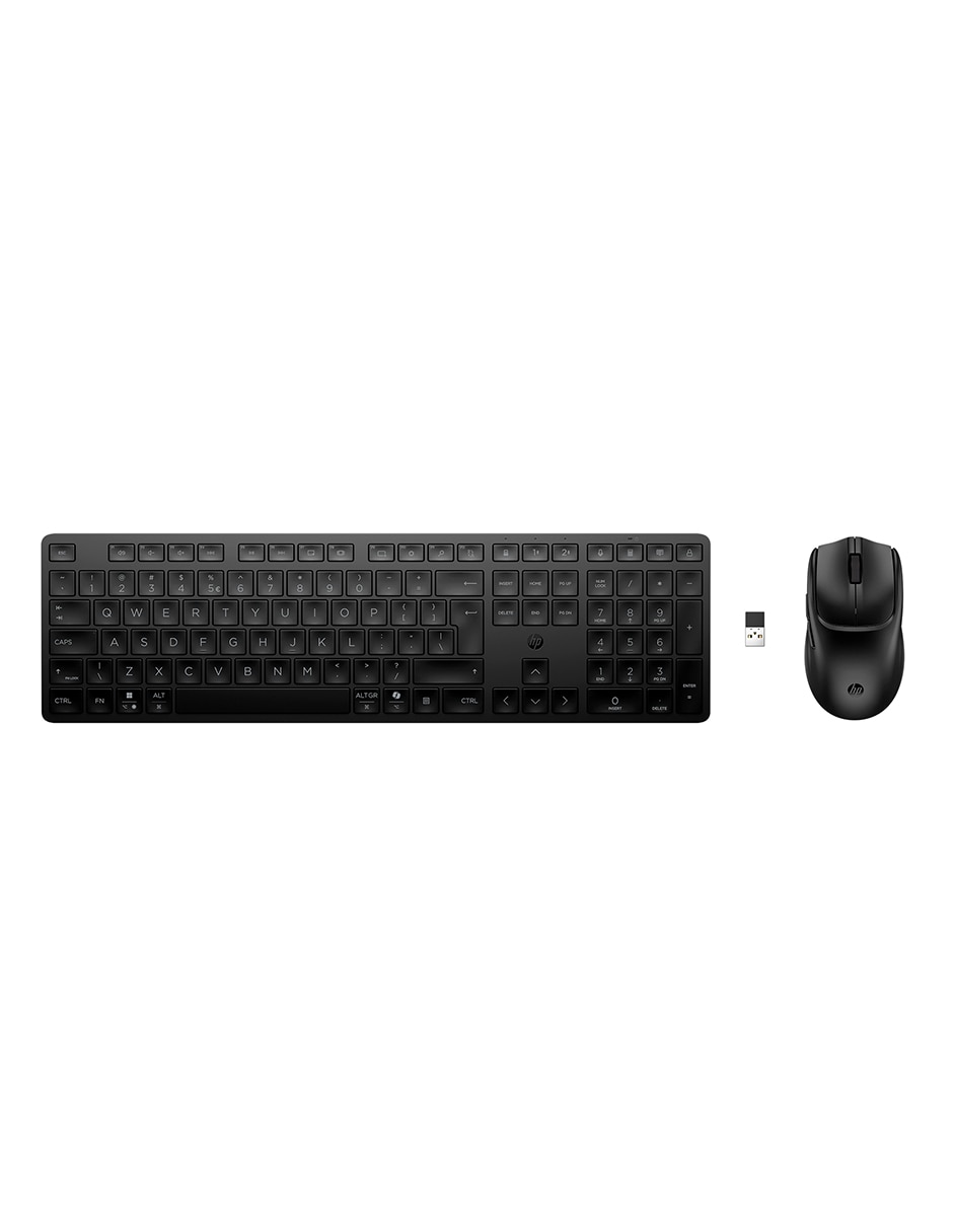 Mouse y teclado combo de teclado y mouse multidispositivo modo dual hp 490c 1
