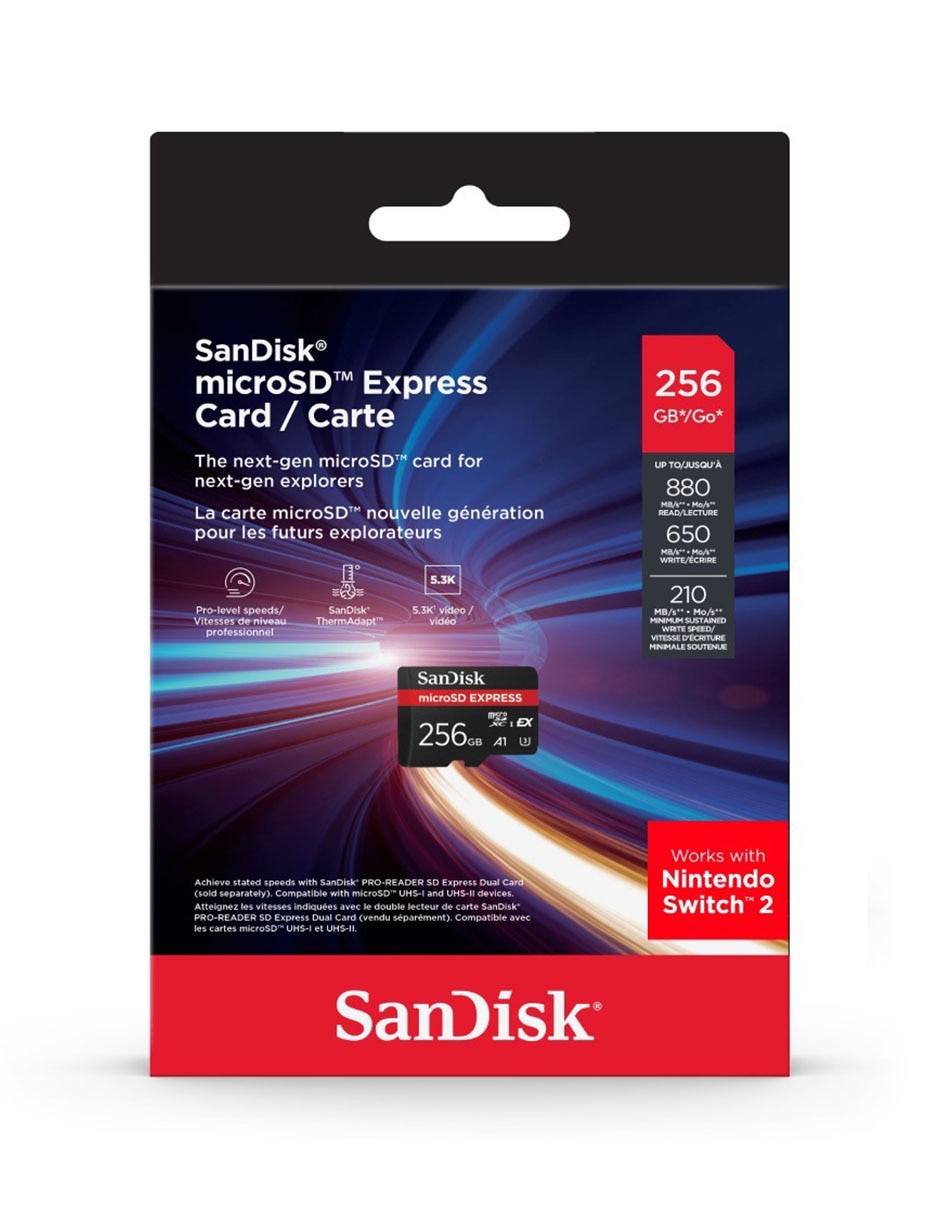 Memoria Micro SD capacidad 256 GB 3