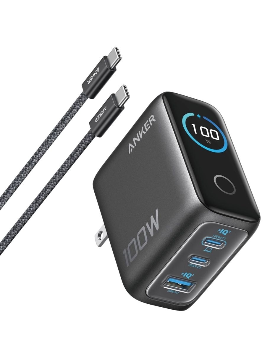 Cargador pared usb tipo a + usb tipo c 100 w 1