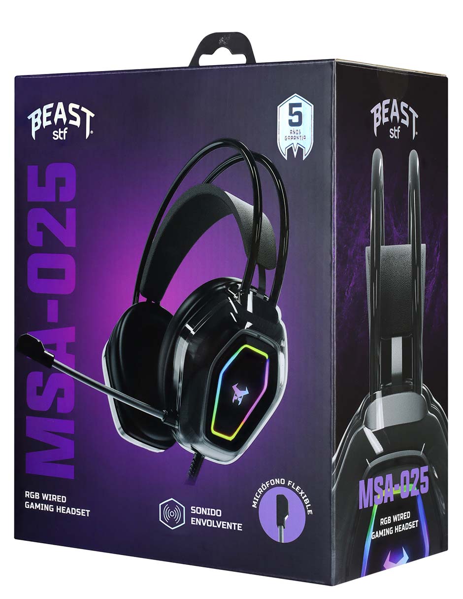 Audífonos gamer alámbricos Gaming MSA-025 9