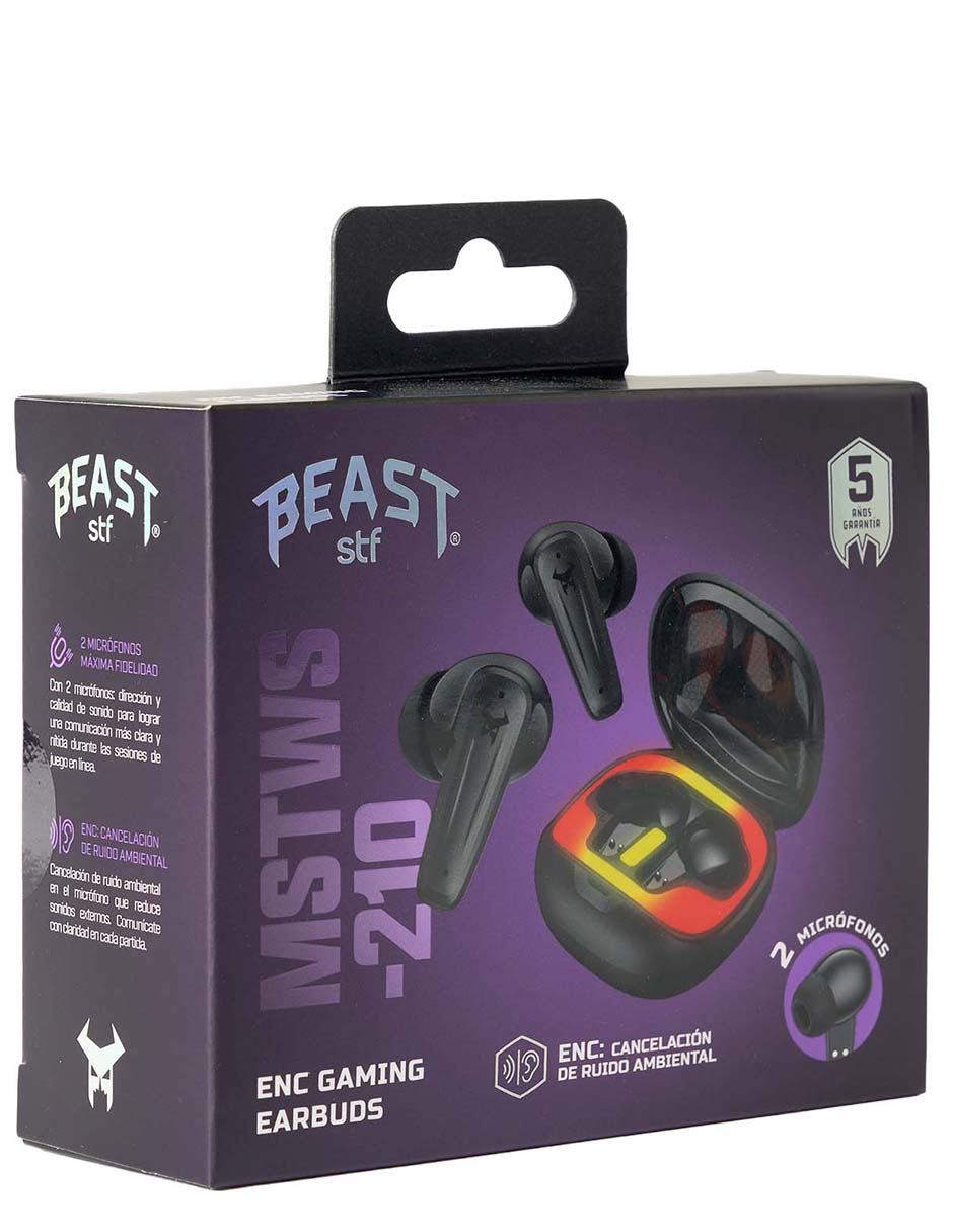 Audífonos gamer inalámbricos Gaming Mstws-210