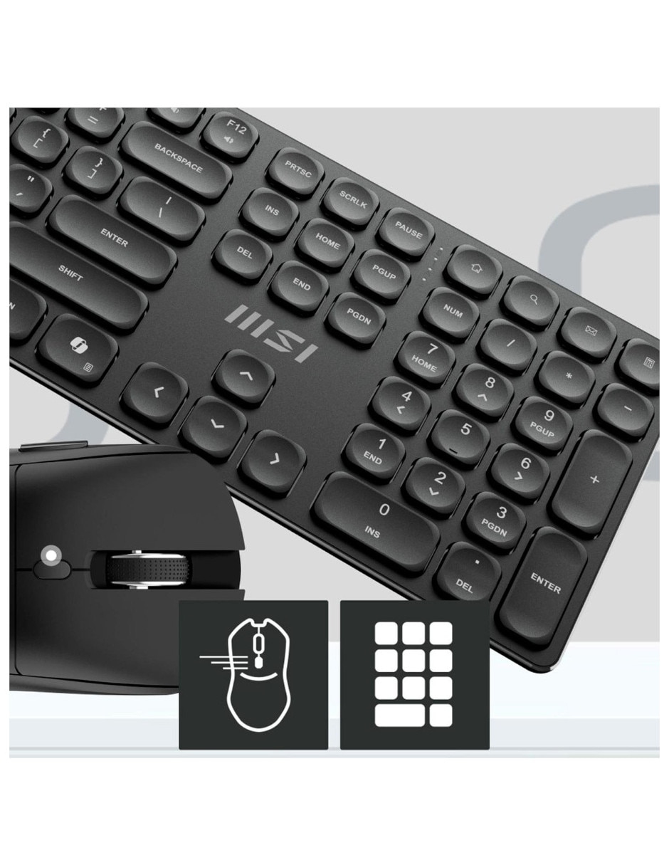 Mouse y teclado FORGE K210 WIRELESS COMBO 5