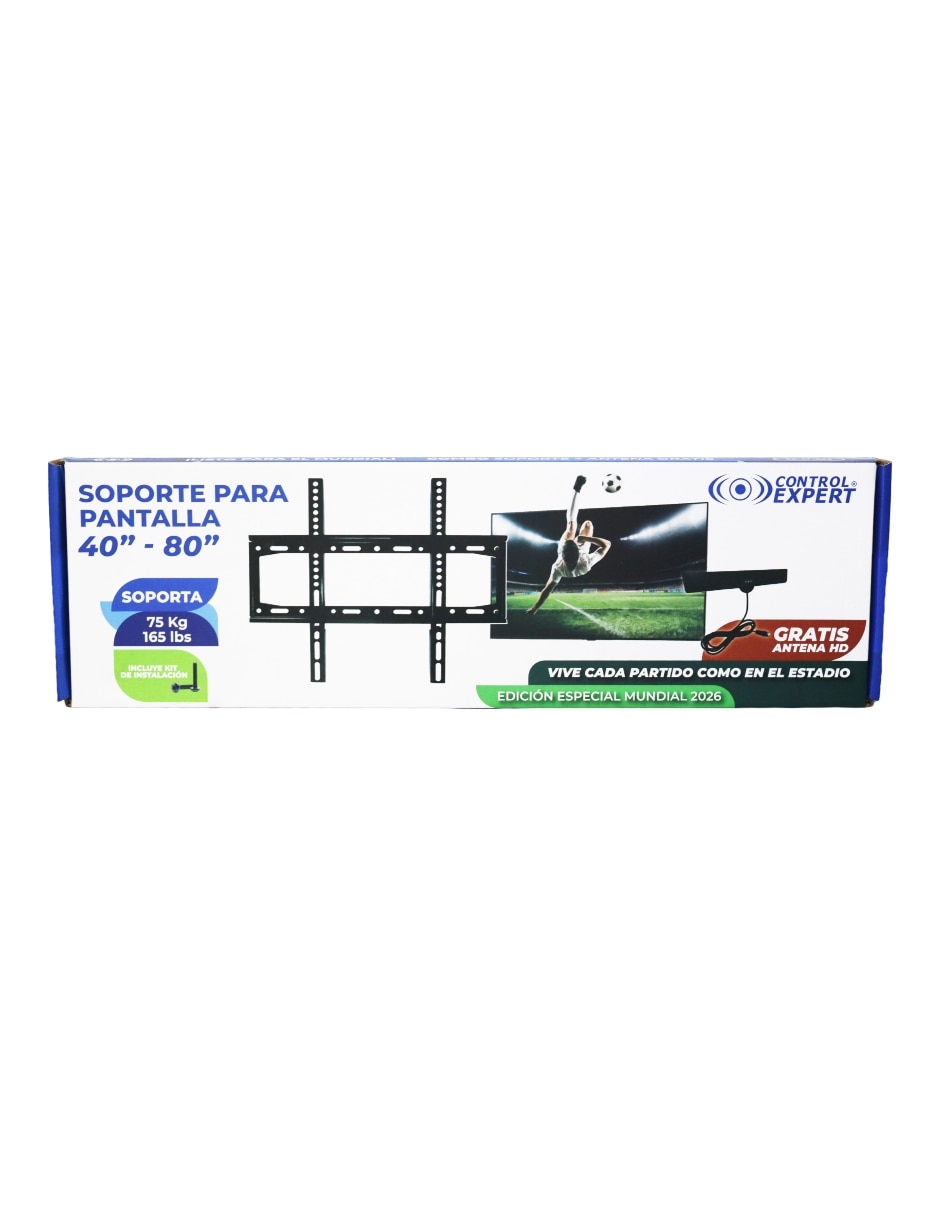 Soporte de pared para pantalla Inclinable 40 - 80 pulgadas 5