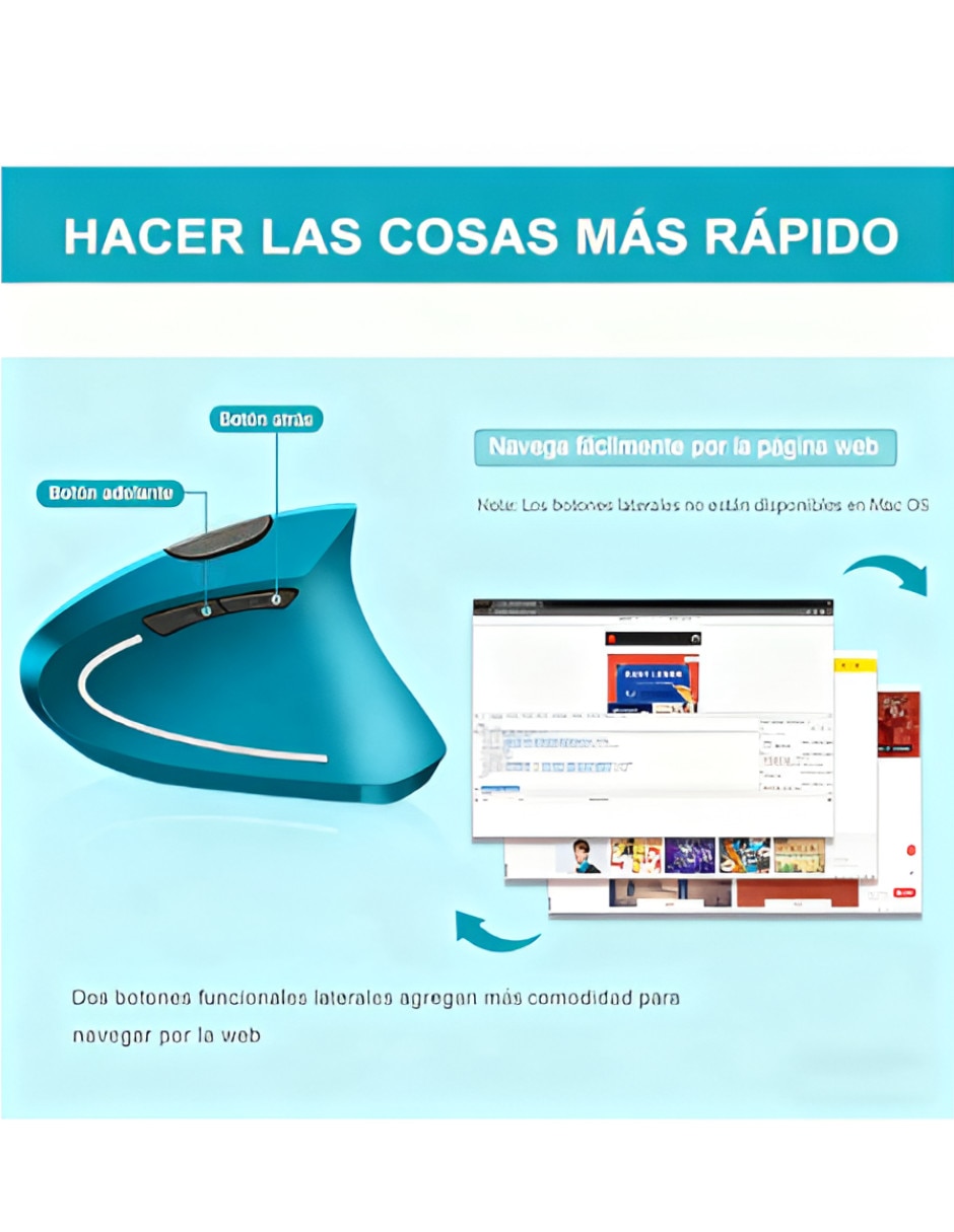 Mouse ergonómico Inalámbrica XTLLAR231 2