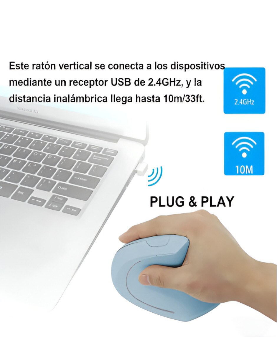 Mouse ergonómico Inalámbrica XTLLAR238 3