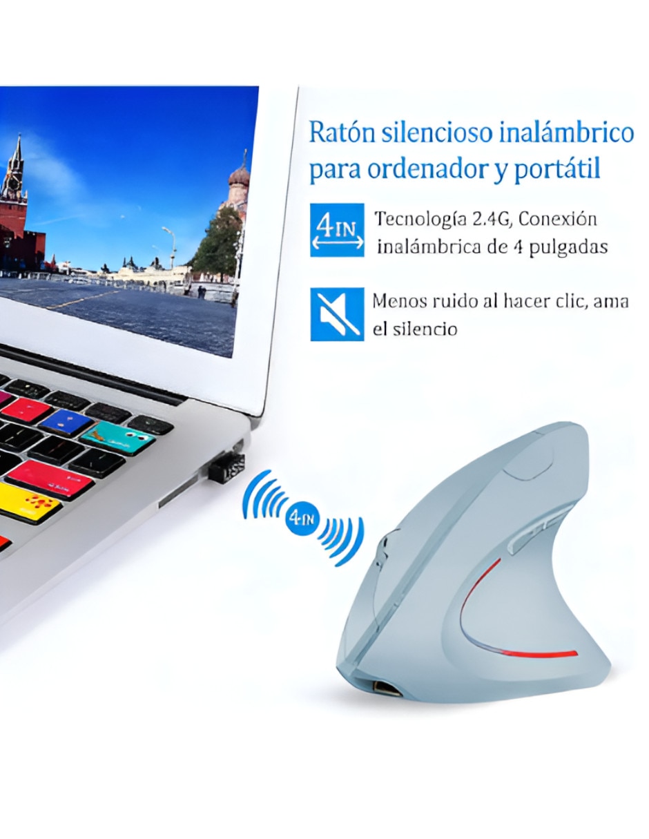 Mouse ergonómico Inalámbrica XTLLAR238 2