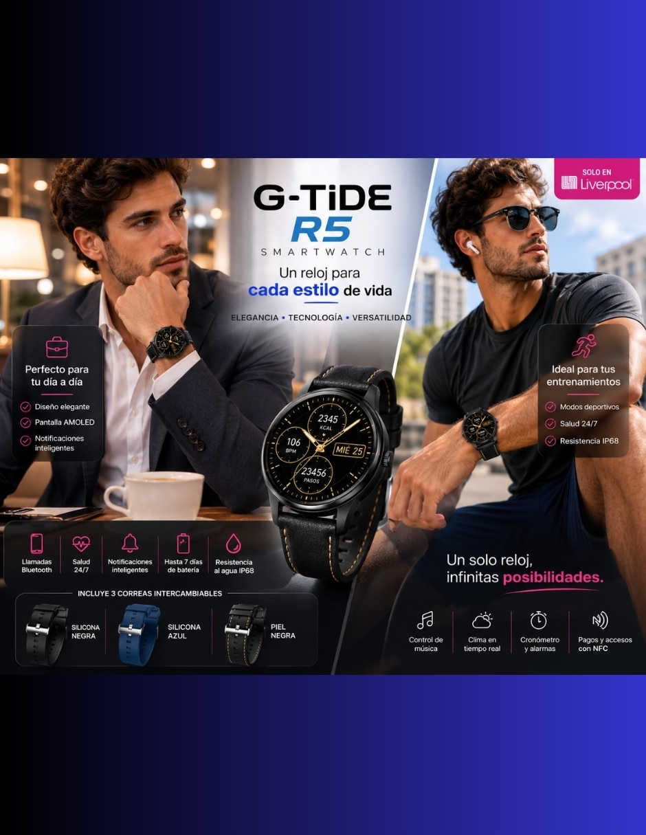 Audífonos True Wireless Redmi Buds 6 Active con Smartwatch G-TIDE R5 y Bocina SANAG M15 Negra Inalámbrica con cancelación de ruido 9