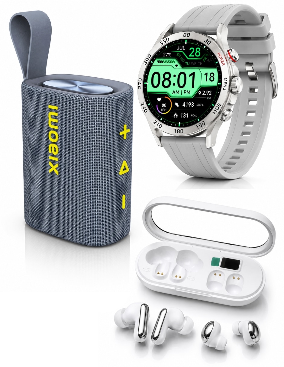 Bocina recargable bocina sound pocket azul con smartwatch filwans gtre plata y audífonos hh more t-55 bluetooth Bocina recargable bocina sound pocket azul con smartwatch filwans gtre plata y audífonos hh more t-55 bluetooth
