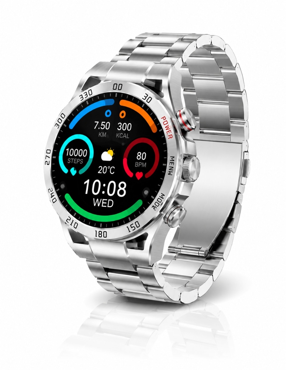 Bocina recargable bocina sound pocket azul con smartwatch filwans gtre plata y audífonos hh more t-55 bluetooth 12