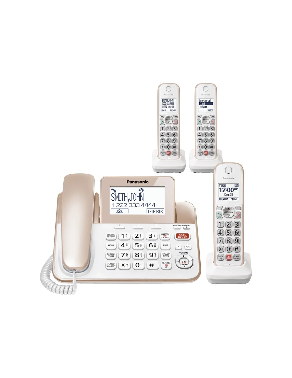 Teléfono 3 auriculares inalámbrico kx-tgf853g