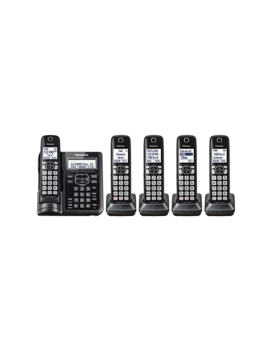 Teléfono 5 auriculares inalámbrico kx-tgf545b