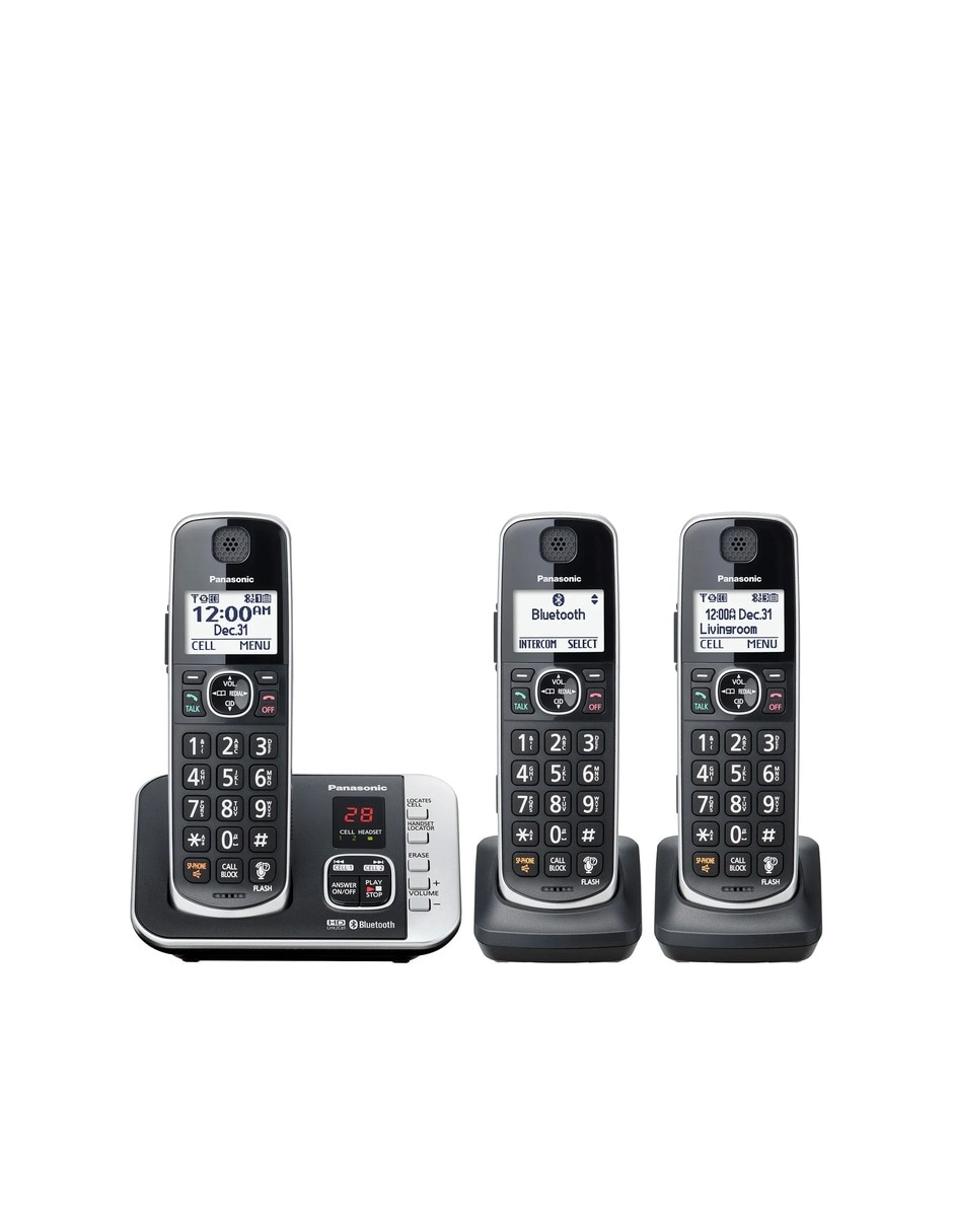 Teléfono 3 auriculares inalámbrico kx-tgd663