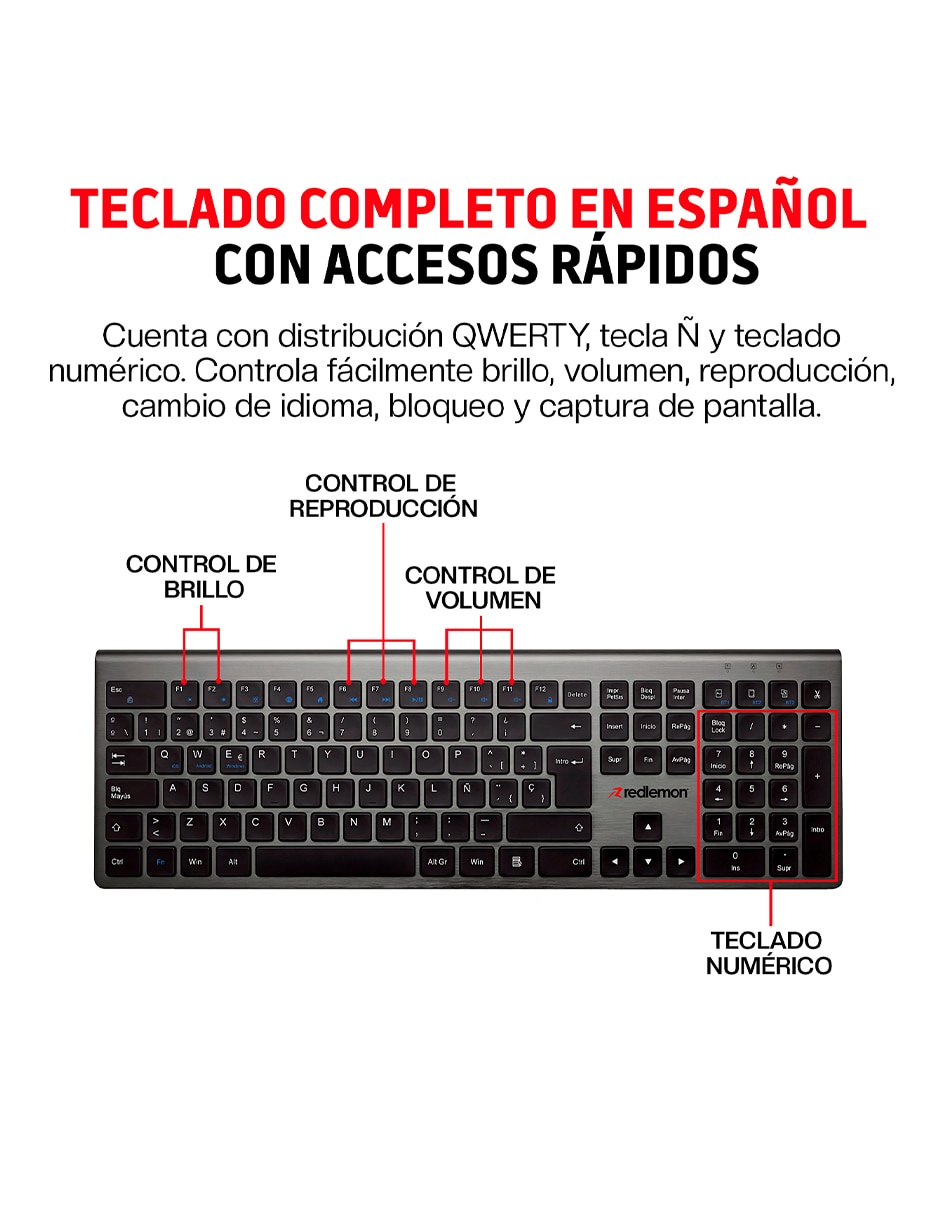 Teclado inalámbrico 8