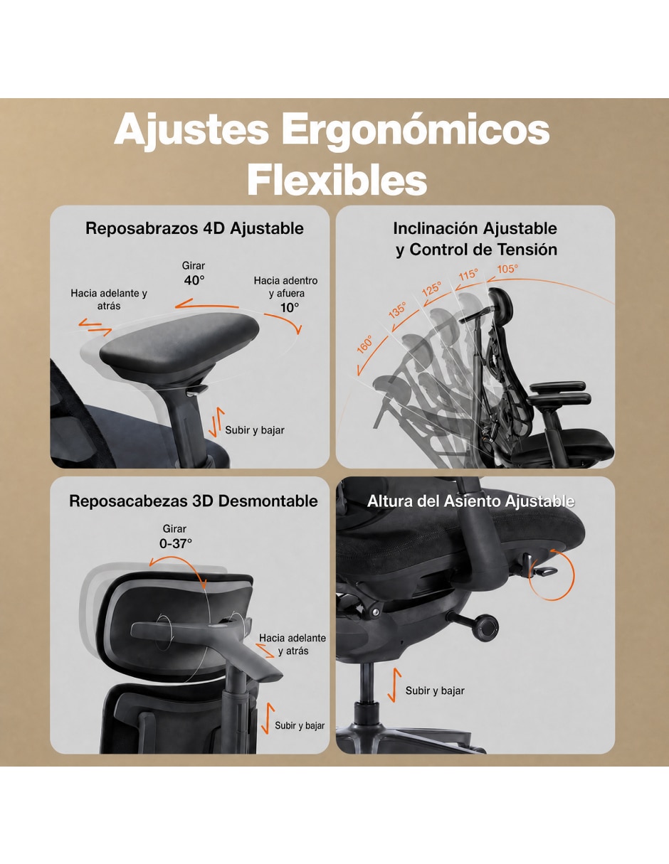 Silla gamer con masajeador Omni Gen 6