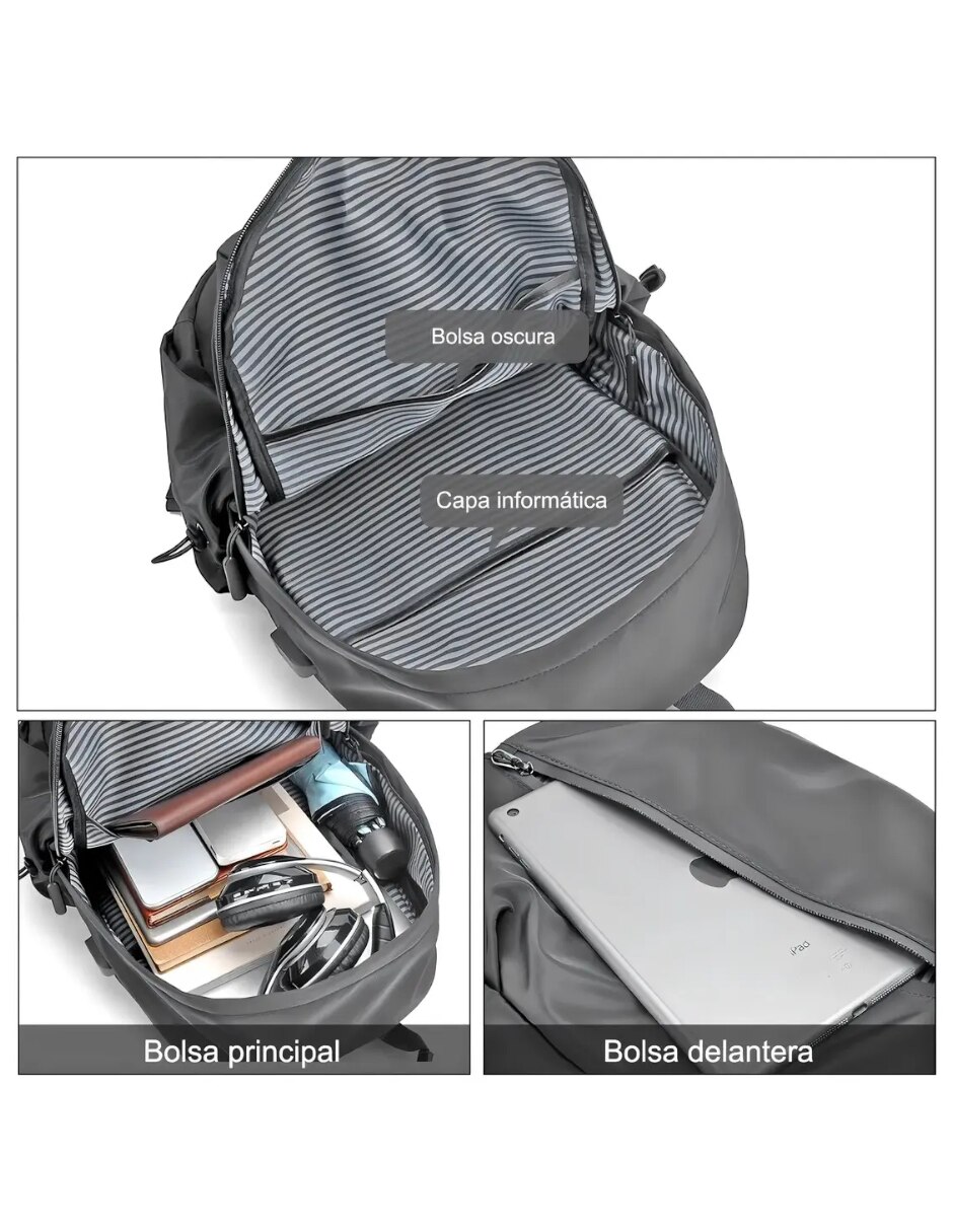Mochila casual impermeable 4