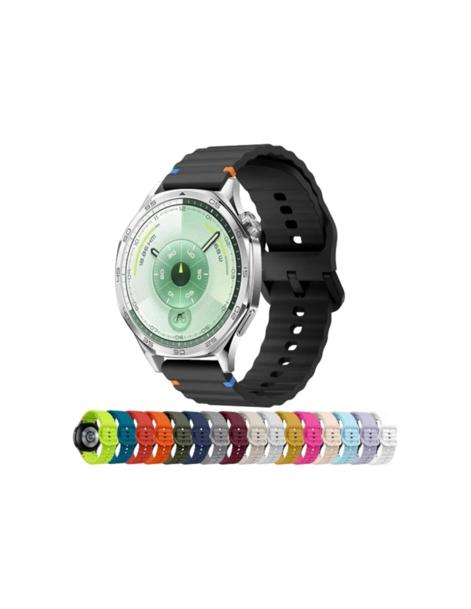 Correa para reloj inteligente de silicón compatible con 22mm Gt6/gt5/gt4/gt3 5/4/3 Pro 2