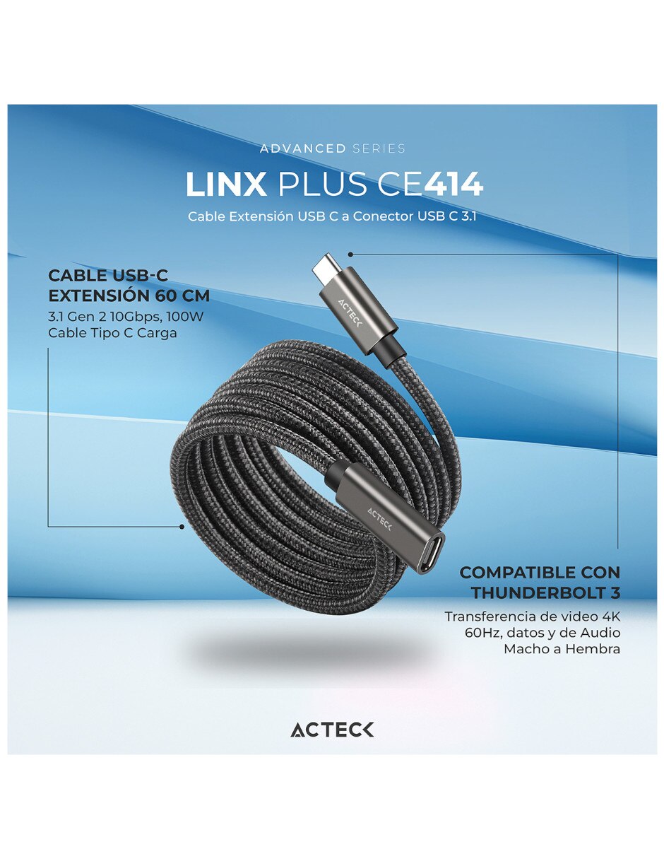 Cable USB C a tipo USB C de 90 cm 3
