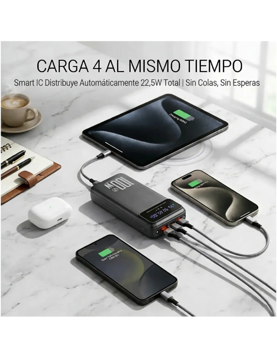 Batería portátil 20000 mAh 2