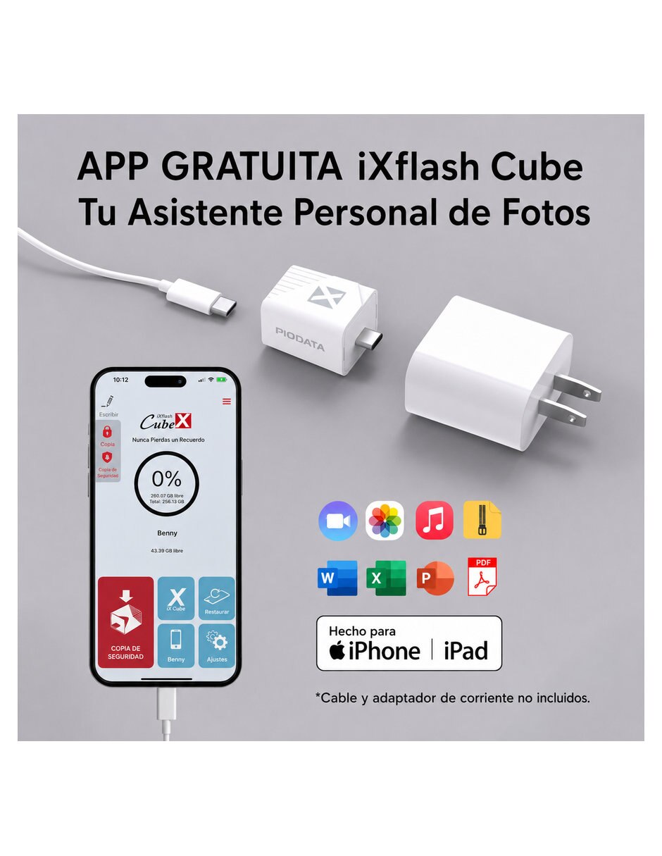 Memoria interna capacidad 256 GB