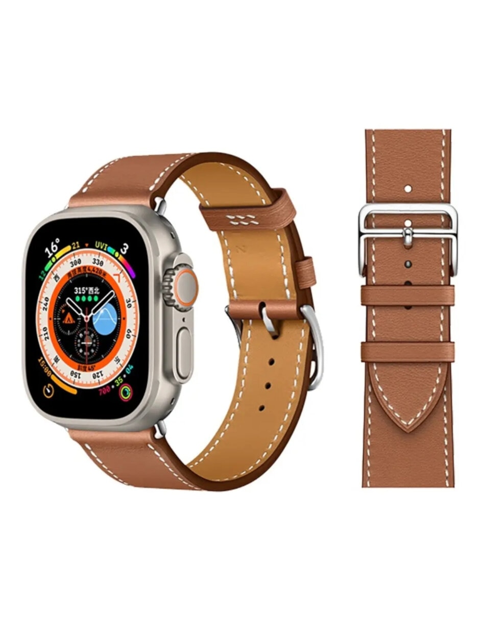 Correa para smartwatch de piel compatible con series 1/2/3 5