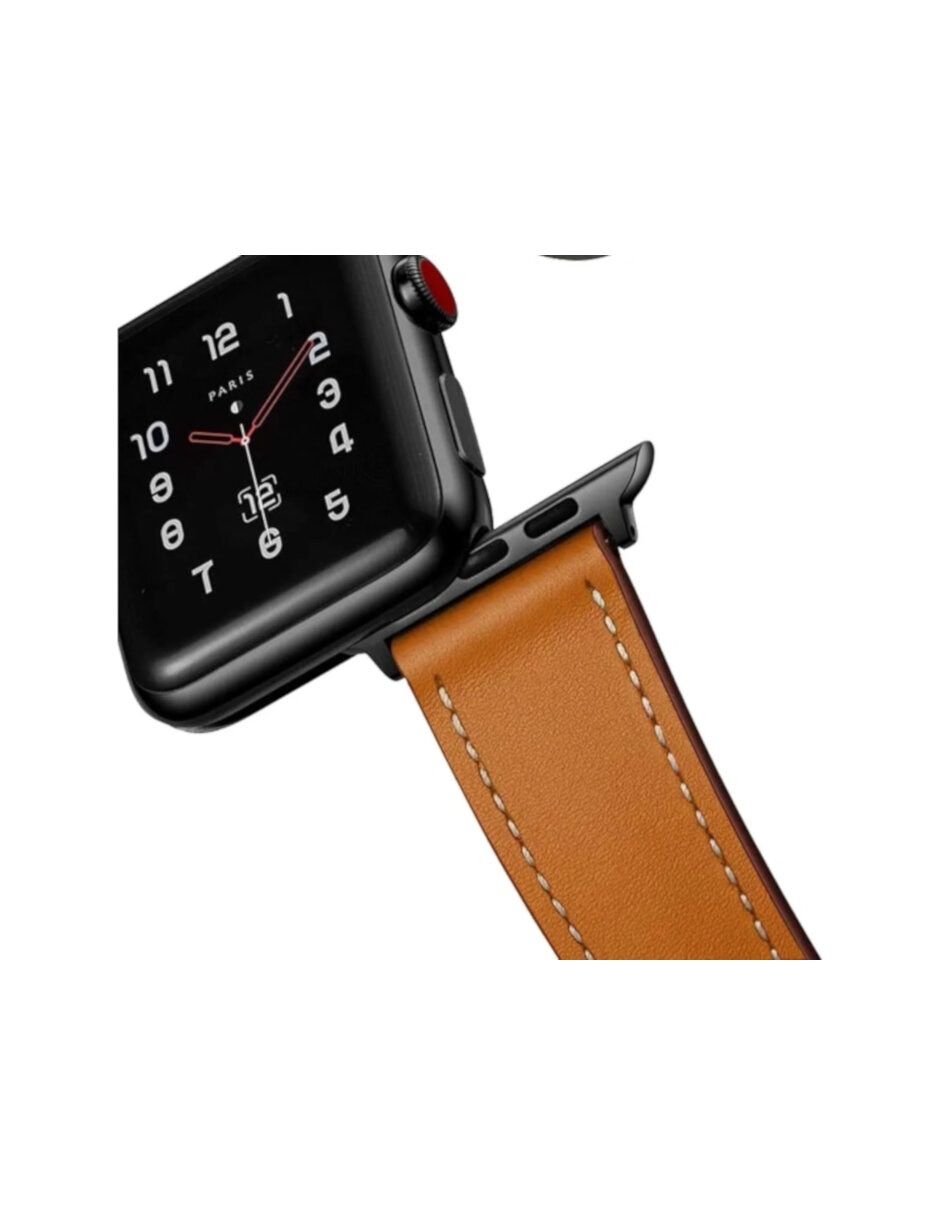 Correa para smartwatch de Piel compatible con Series 1 2 3 4 5 6 7 8 9 10 11 SE ULTRA (Elegir la medida adecuada) 4