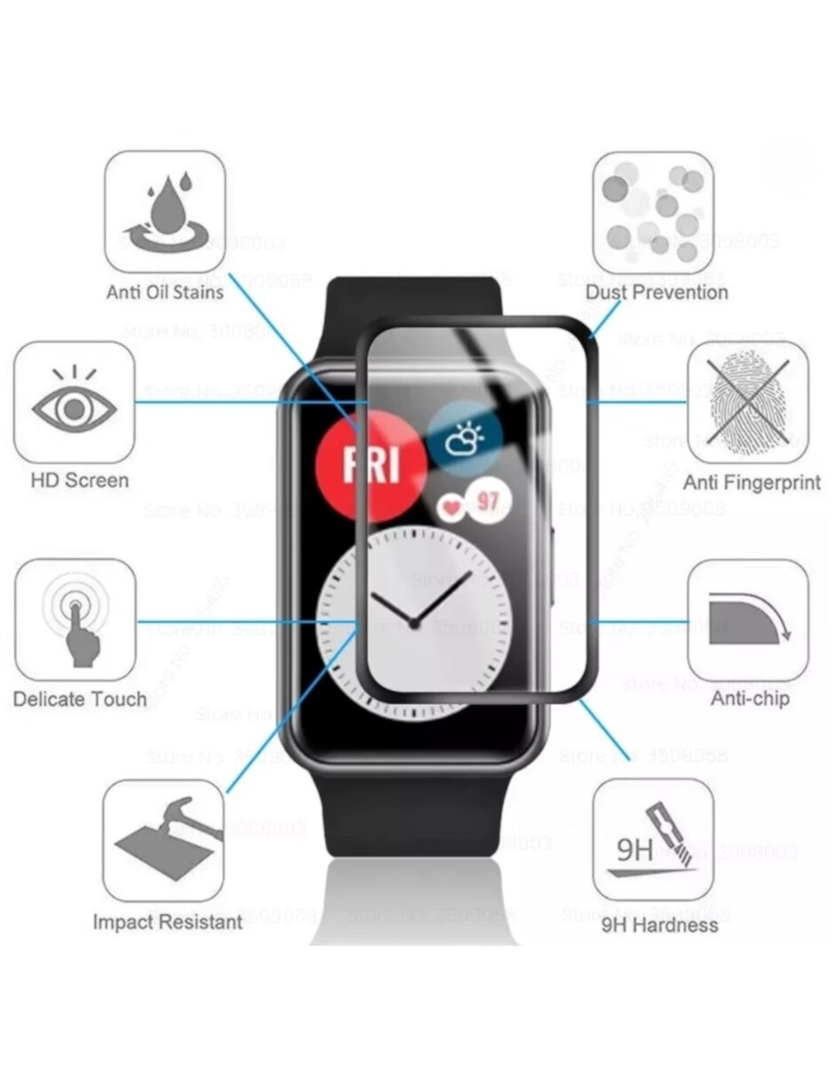 Mica para tablet compatible con huawei watch fit de cristal templado