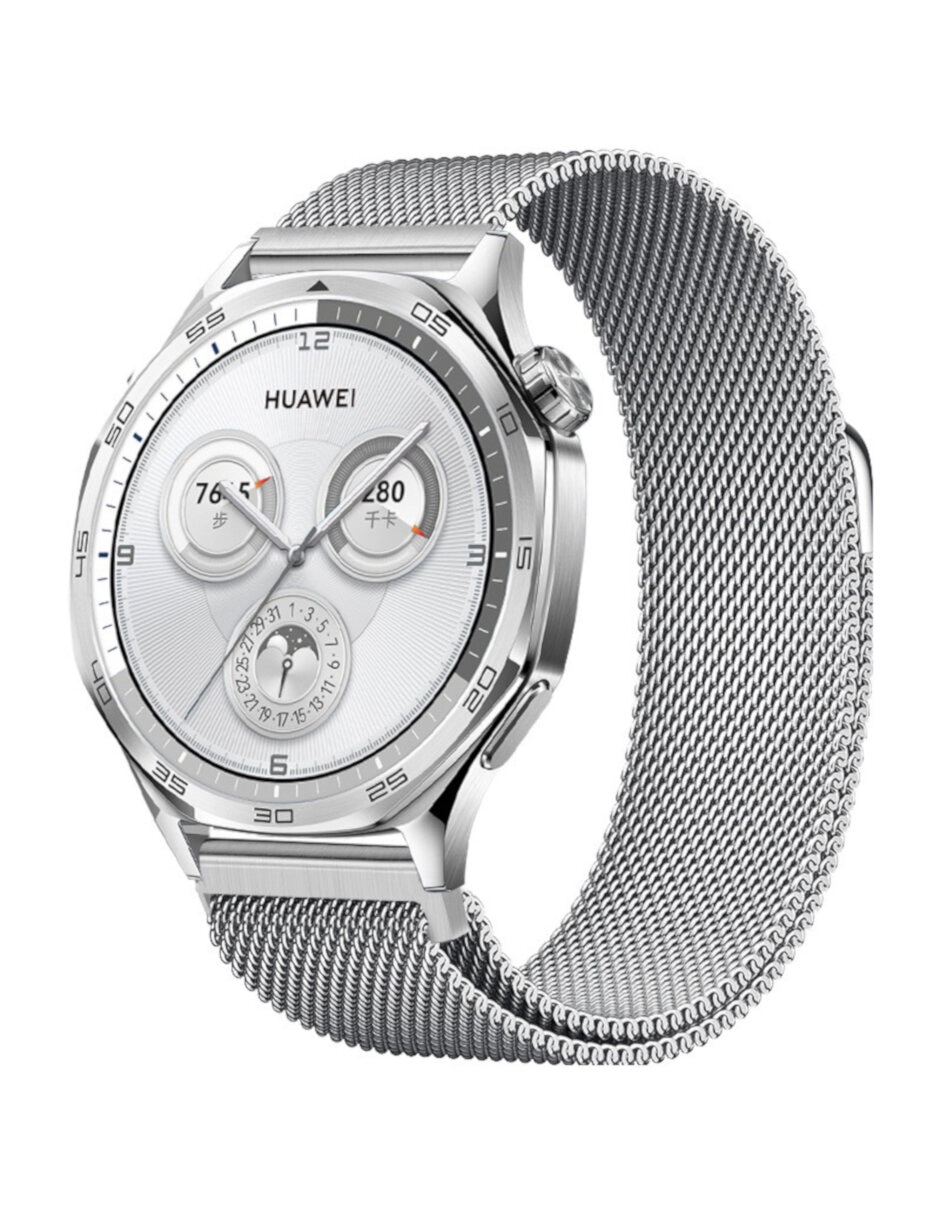 Correa para smartwatch de acero inoxidable compatible con 22mm para Huawei Watch GT6/GT5/GT4/GT3 5/4/3 Pro 6