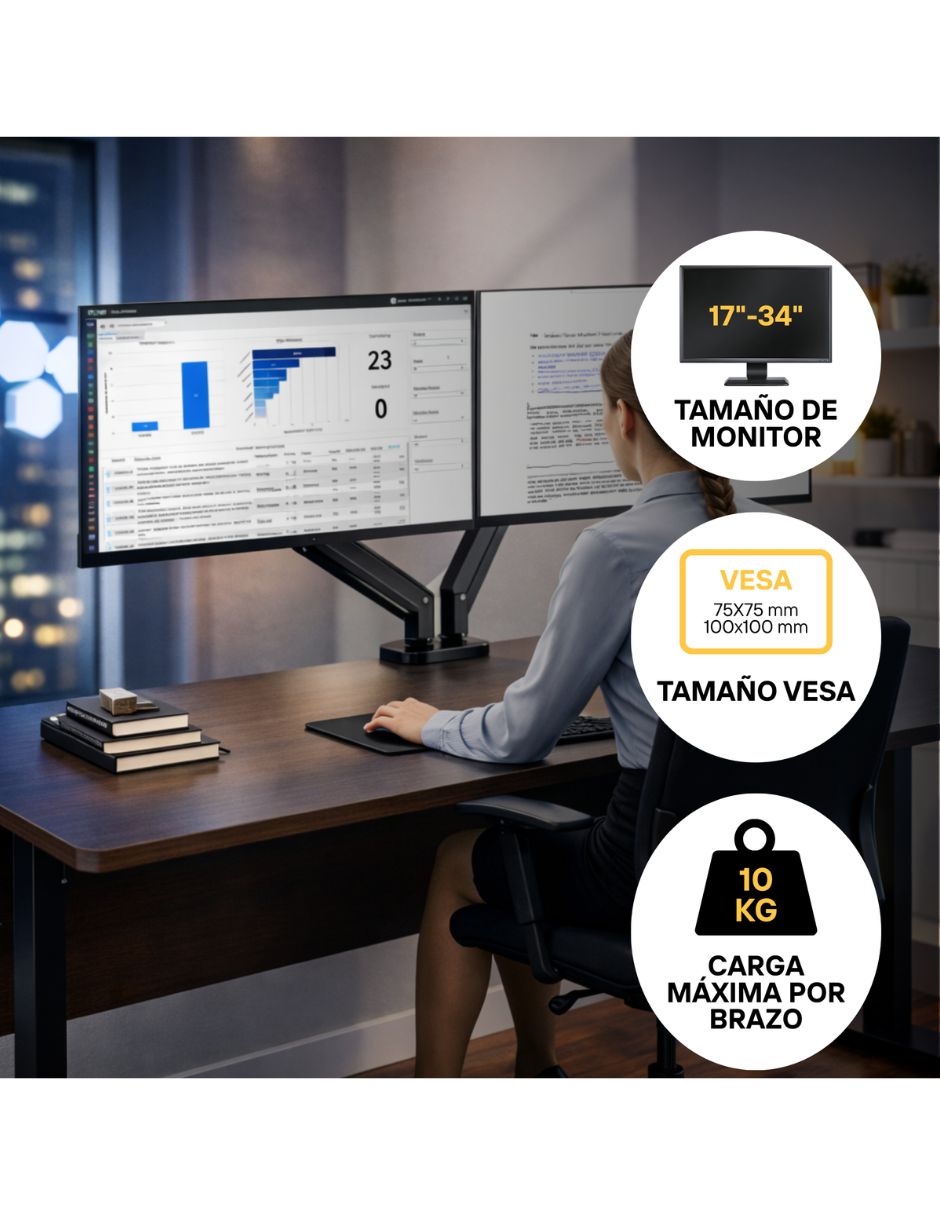 Soporte para monitor articulado 32 pulgadas 5