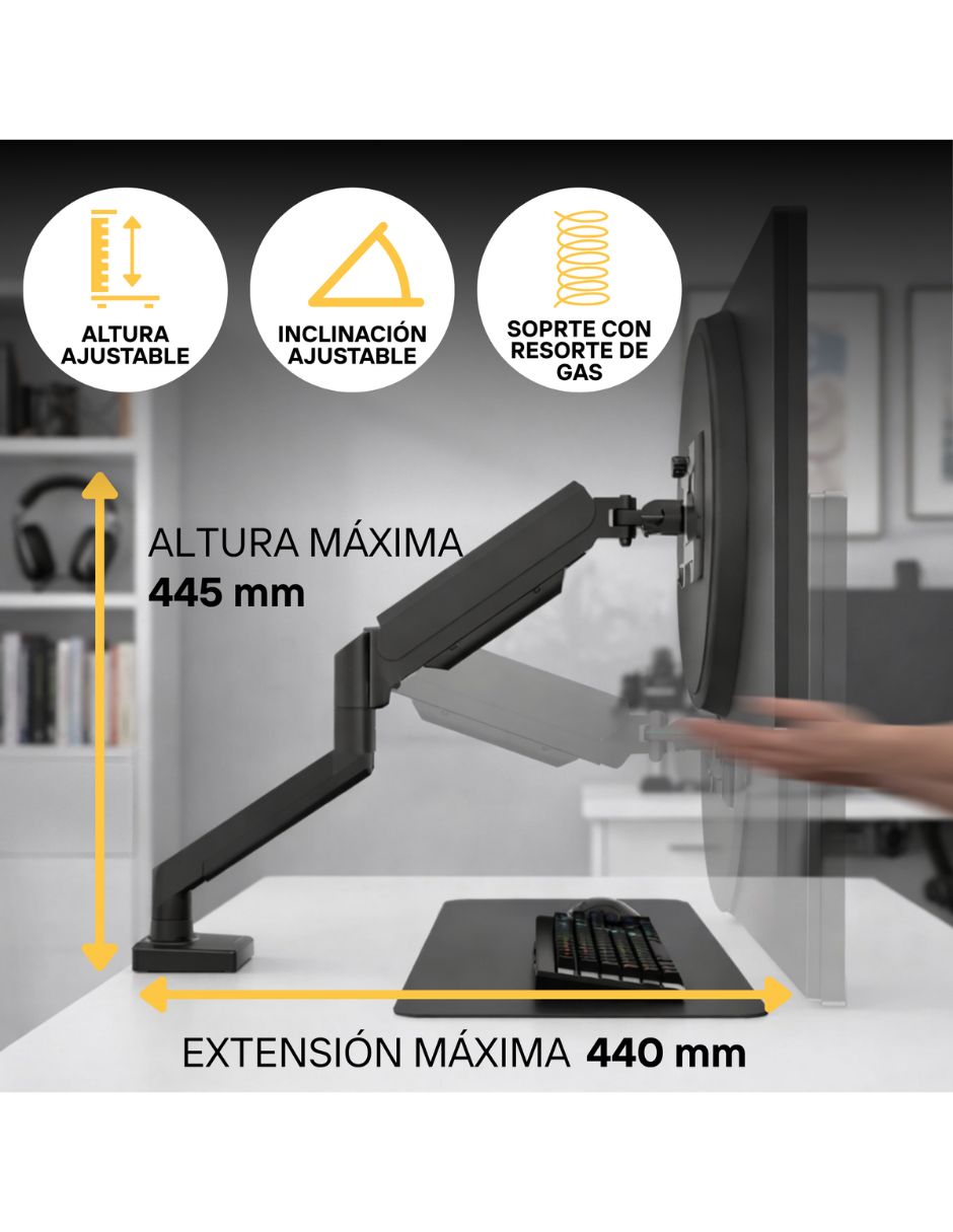Soporte para monitor articulado 32 pulgadas 4