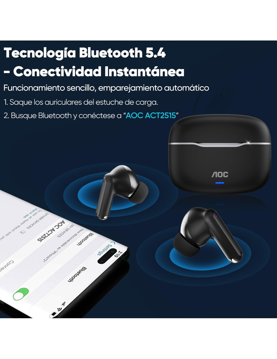 Audifonos In-Ear inalámbricos con cancelación de ruido