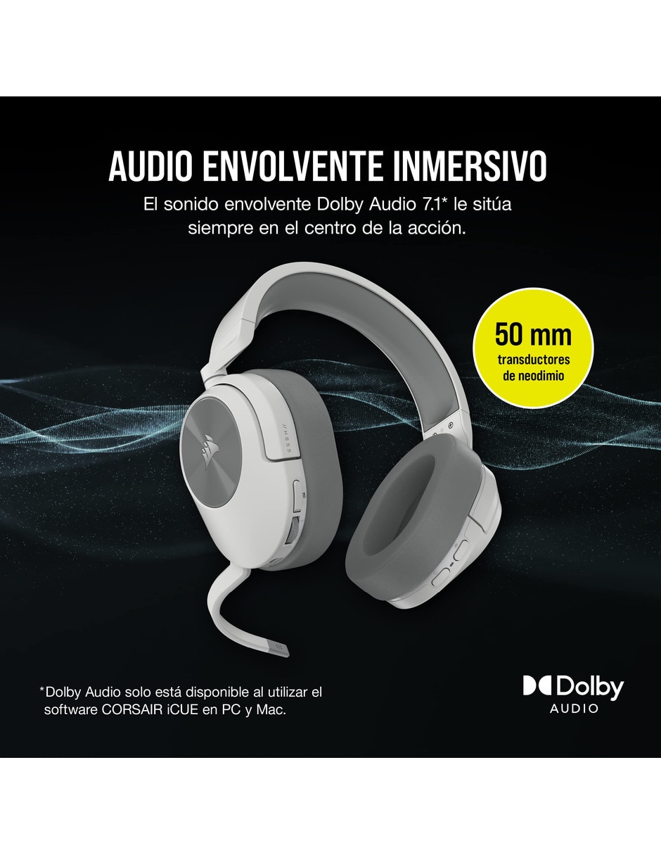 Audífonos gamer Over-Ear Inalámbrica con cancelación de ruido 3