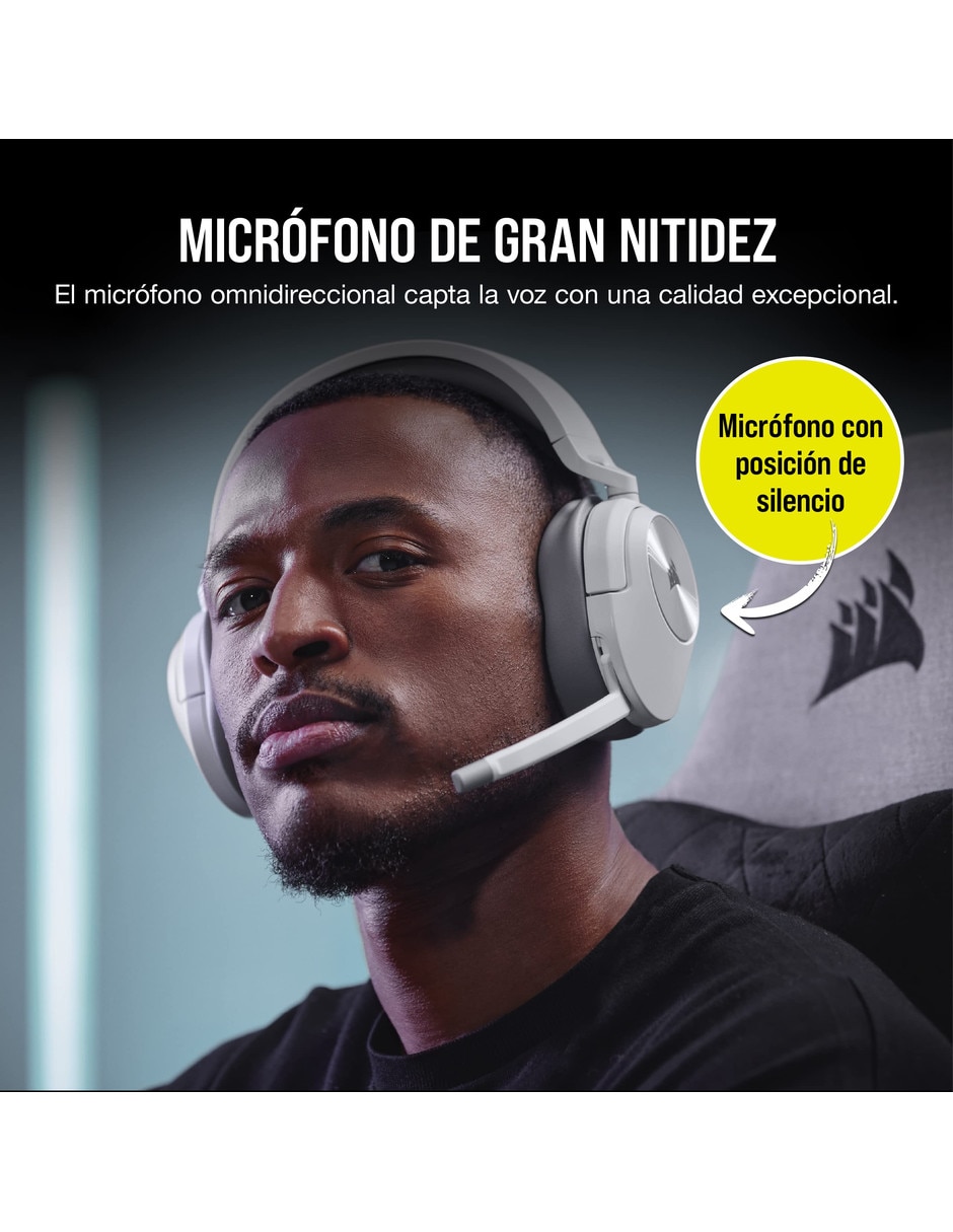 Audífonos gamer Over-Ear Inalámbrica con cancelación de ruido 5