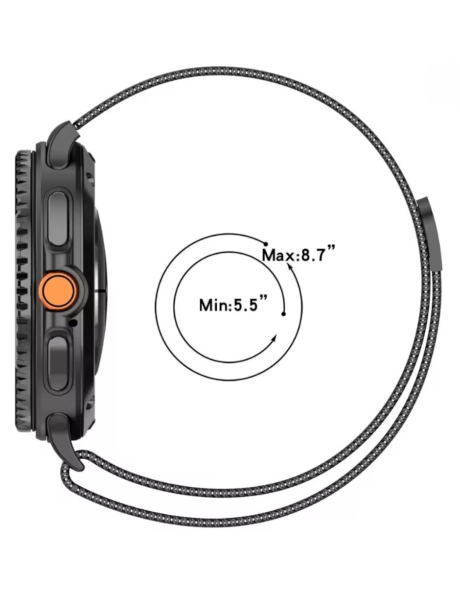 Correa para smartwatch de Acero inoxidable compatible con Galaxy Watch 8/Watch 8 Classic 4