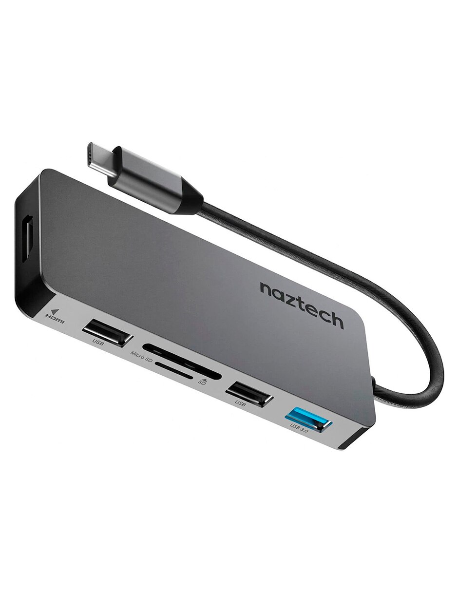 Adaptador multipuertos naztech 3