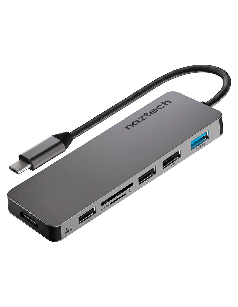 Adaptador multipuertos naztech 4