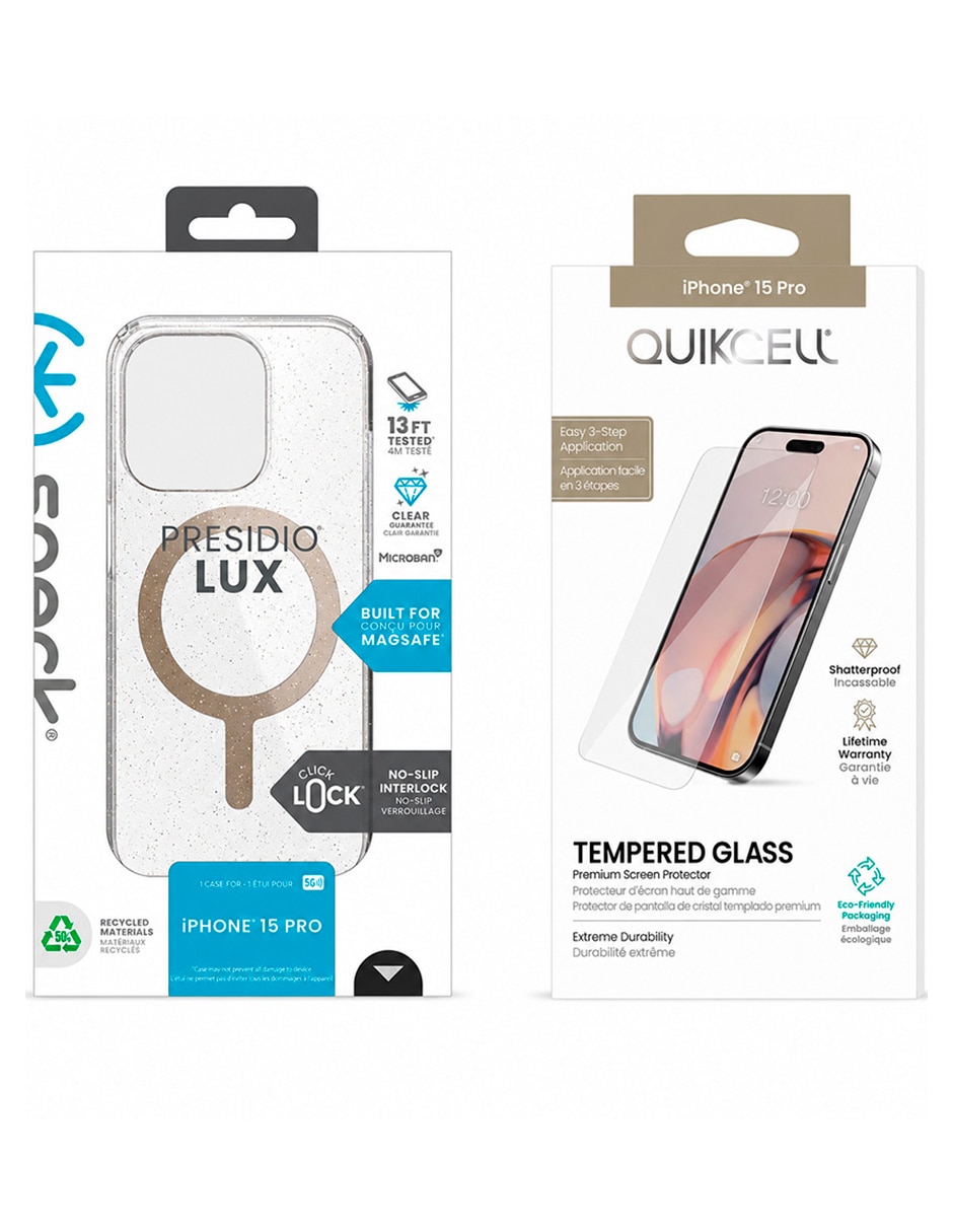 Funda para iPhone 15 Pro Speck de TPU 8