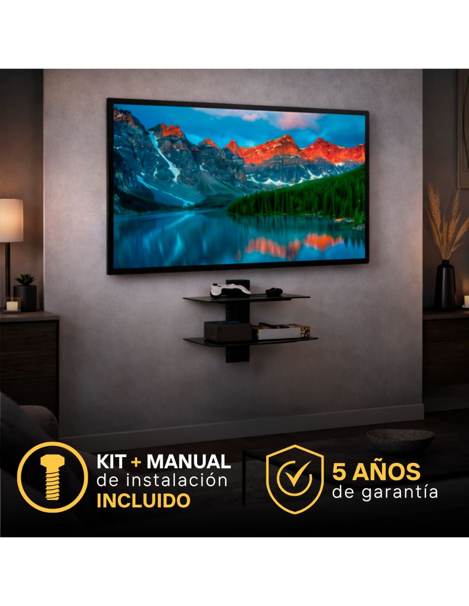 Repisa armable de cristal templado 5