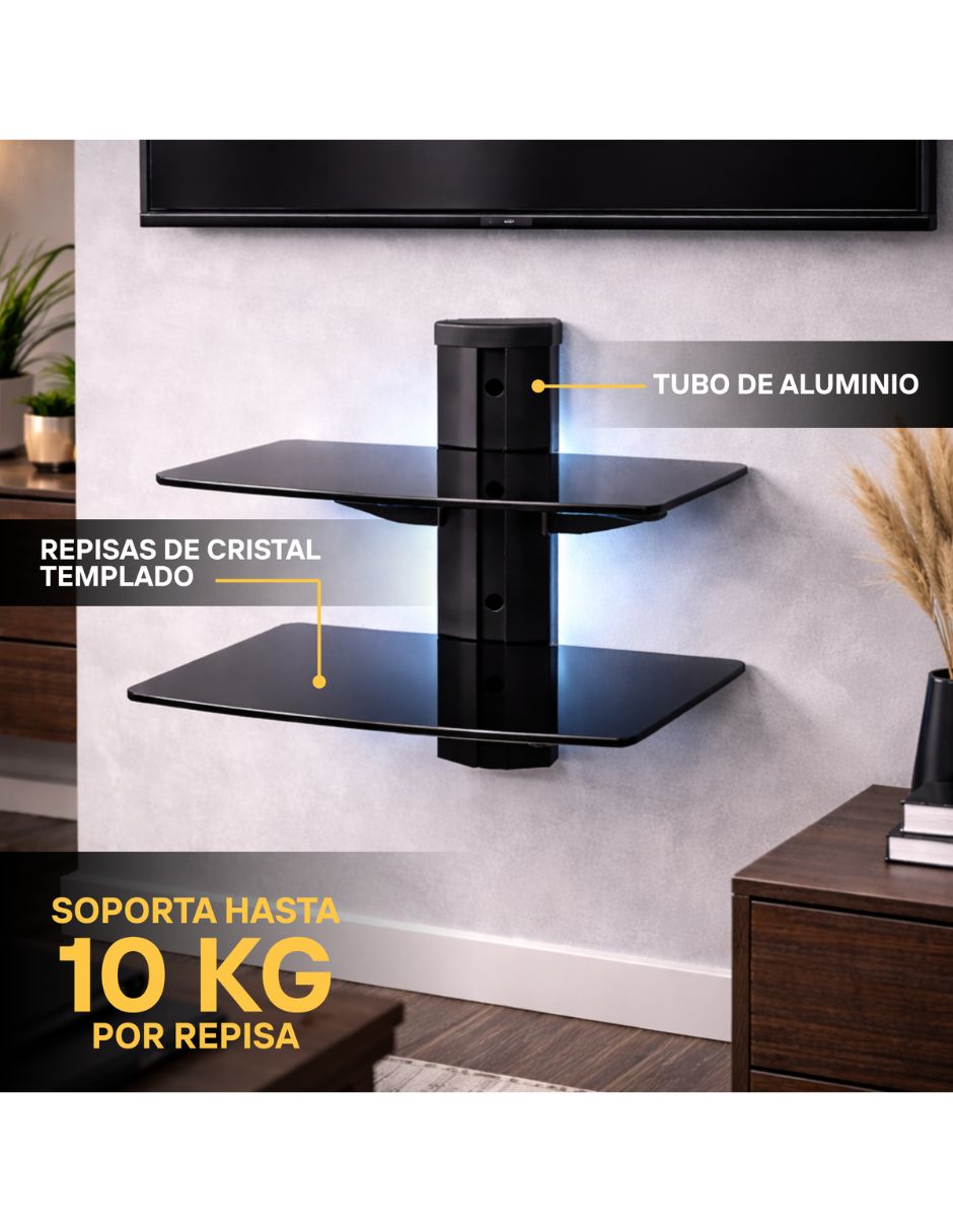 Repisa armable de cristal templado 8